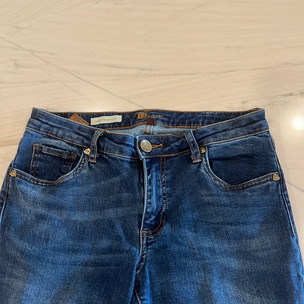 Crop straight leg denim, very good condition